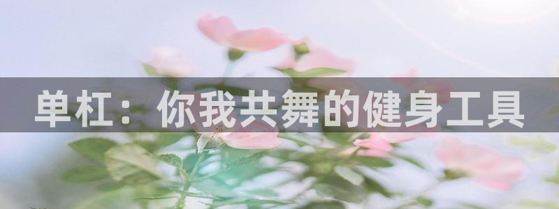 意昂体育4招商电话是多少号码：单杠：你我共舞的健身工