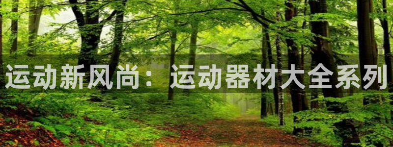 意昂4开户：运动新风尚：运动器材大全系列